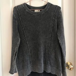 Charcoal Waffle Knit Sweater